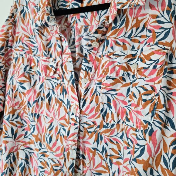 Women's Linen A-Line Long Sleeve Tunic Top Linen Size 2X - Picture 3 of 9